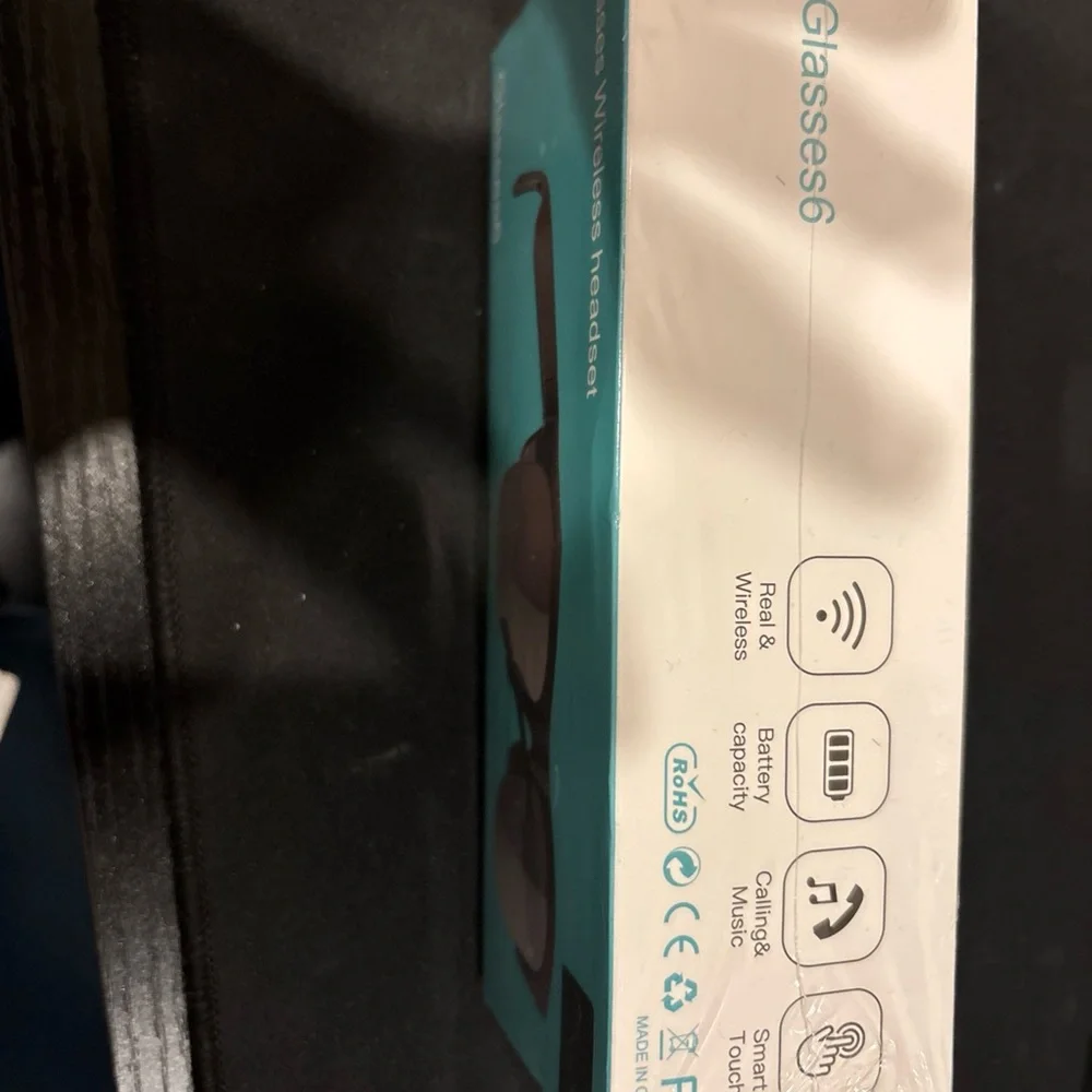 Wireless Headset Glasses - Black